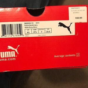 Women’s Puma Future Cat M1 White and Silver